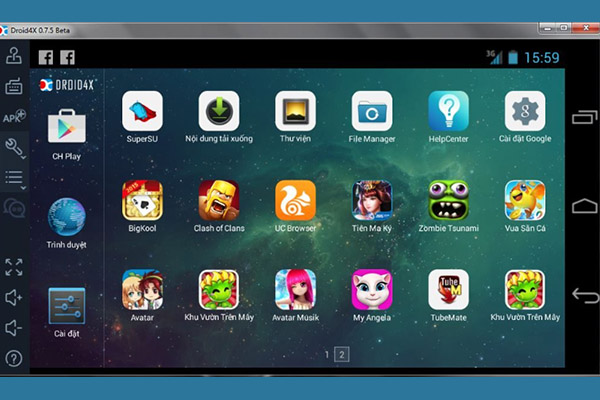 Droid4x - Giả lập android trên win 10.1