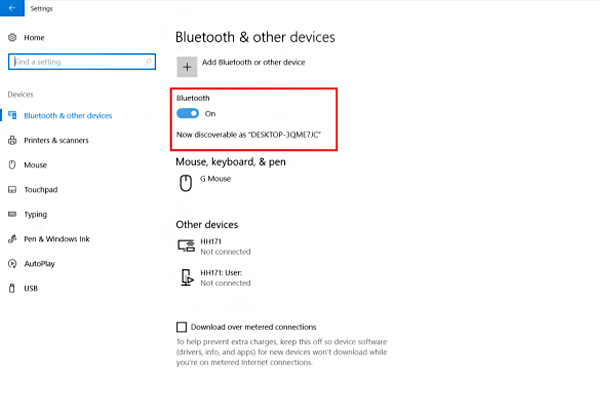 Bước 3 Cách kết nối bluetooth Win 10 trên máy tính với loa bluetooth