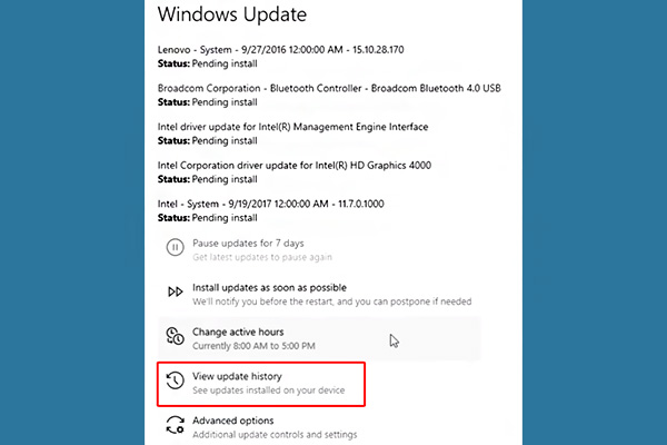 Bước 6 Cài driver cho Win 10 thông qua Windows Update