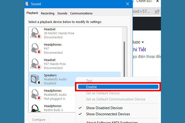 Bước 3 Kiểm tra âm thanh bằng cách dùng headphone